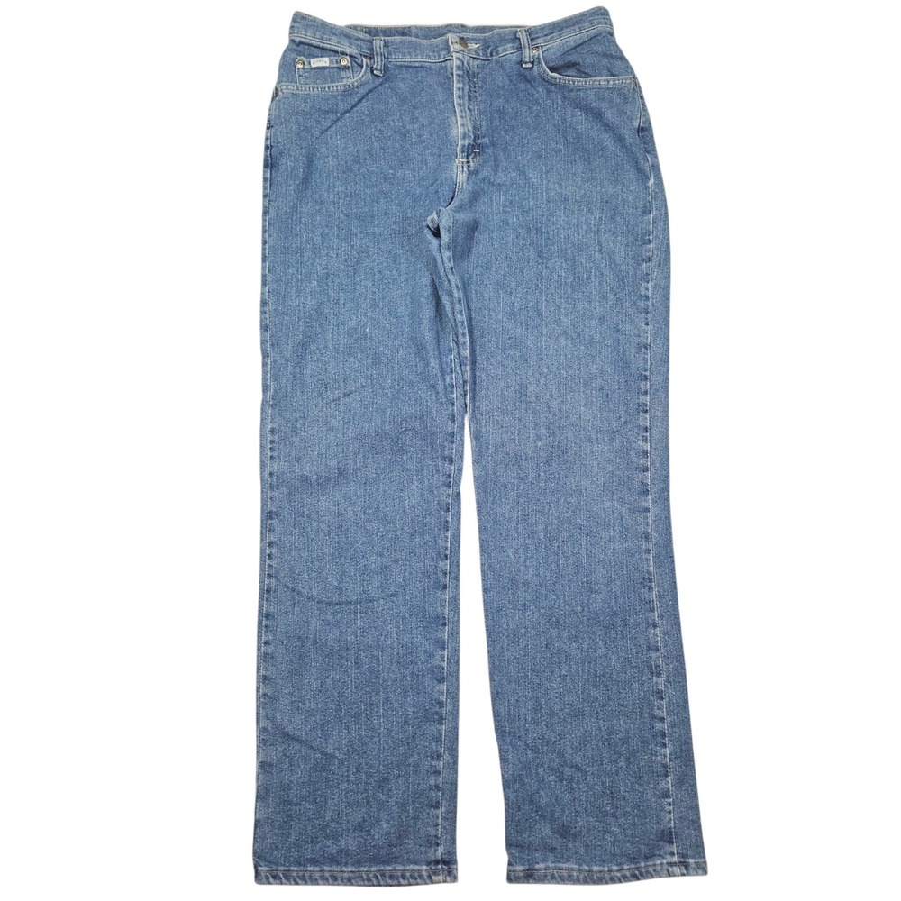 VTG Riders by Lee Straight Leg Denim Jeans Mid Wash Blue Sz 16M